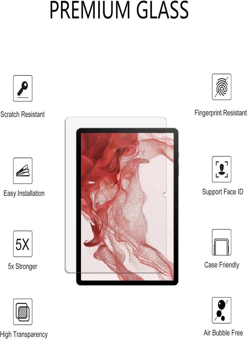 Tempered Glass Screen Protector Clear Designed For Samsung Galaxy Tab S7+ Full Screen Coverage And Bubble Free - Image 4