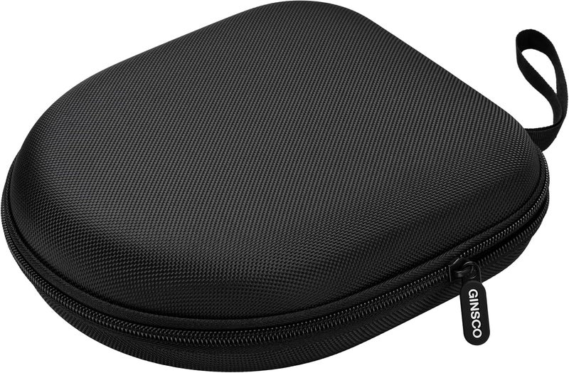 Ginsco Universal Headphone Case Compatible with JBL Tune 510BT 720BT, Sony WH-CH 720N/WH-CH520, Soundcore Q20i/Q30 BERIBES KVIDIO TOZO etc, 1680D Oxford Travel Carrying Hard Shell Case Black - Image 2