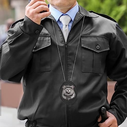 Ullnosoo Police Badge Holder, Security Badge Holder Belt Clip, Metal Clip and Chain Included, Universal Leather Holder for Law Enforcement Ullnosoo - Image 5