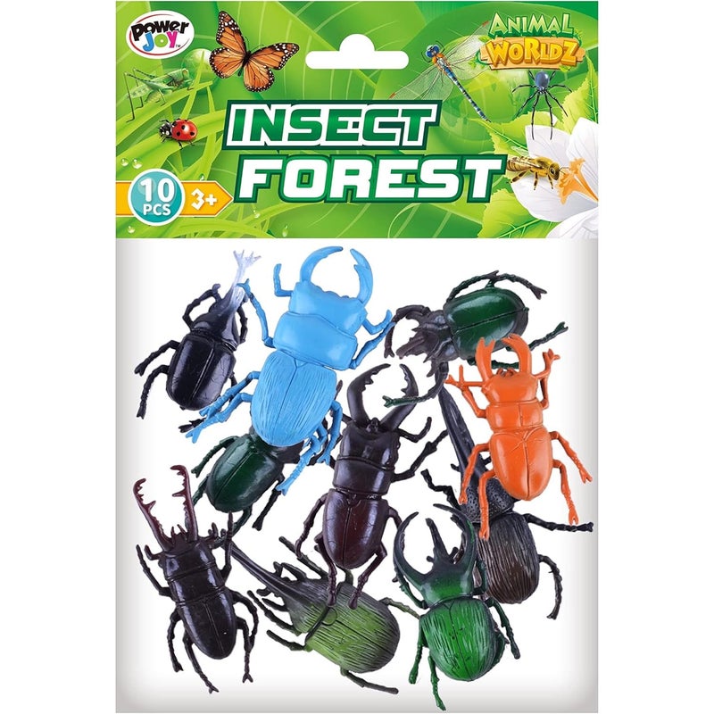 Power Joy Animal World Insects Play Set, 10 pcs, 2046B