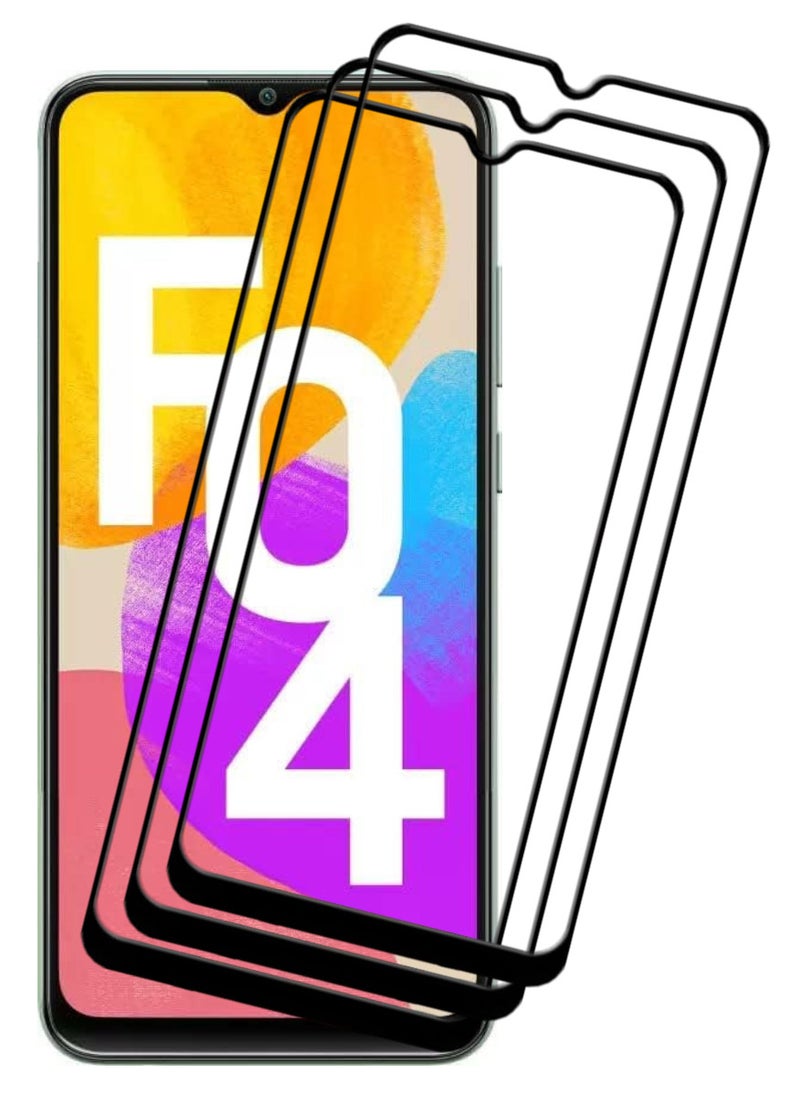 ACLIX 3 Pieces Antistatic ESD Dustproof Premium Quality High Definition Tempered Glass Screen Protector Designed For Samsung Galaxy F04 - Image 1