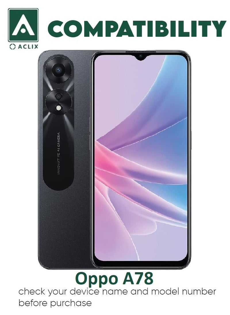 ACLIX 3 Pieces Antistatic ESD Dustproof Premium Quality High Definition Tempered Glass Screen Protector Designed For Oppo A78 - Image 3