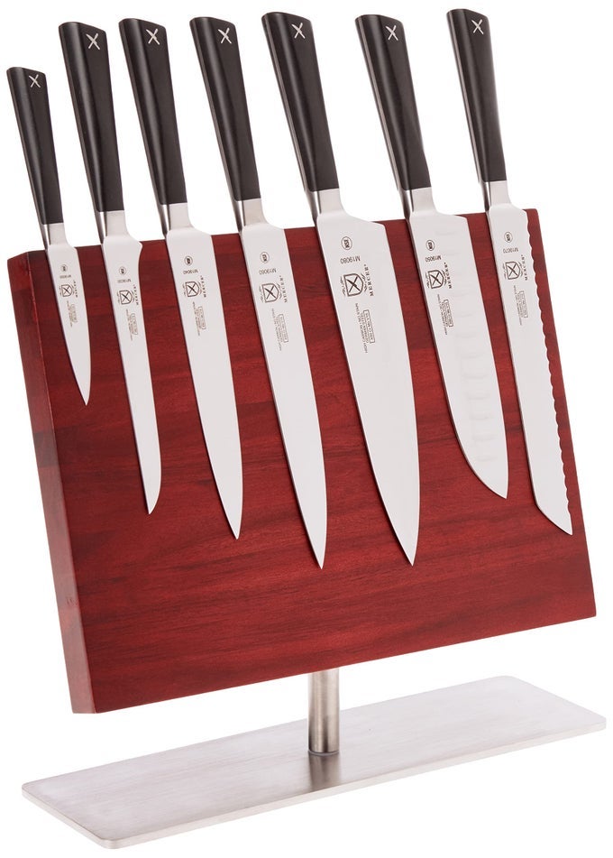ZM 8PIECE MAGNETIC BOARD KNIFE SET 14 18 X 10 14 STAINLESS STEEL