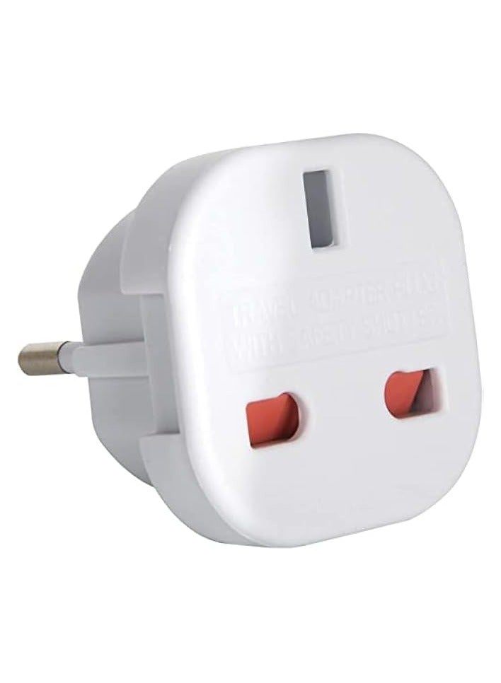 erorex 3/5 Pack UAE UK Socket to EU Europe European Travel Adapter Plug (3)  - Image 4