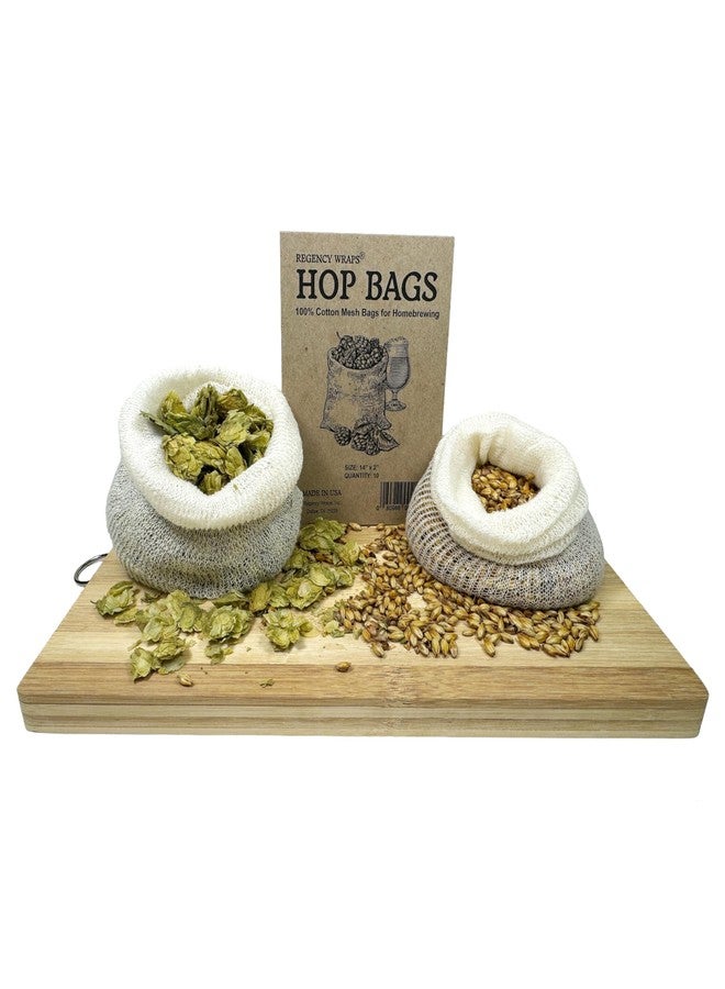Regency Wraps Hops and Grain Steeping Bags, 14" (pack of 10), Fine Cotton Mesh Sock Homebrew Accessory Filters Hops, Grain and Spices for Beer, Wine, Cider - Image 2