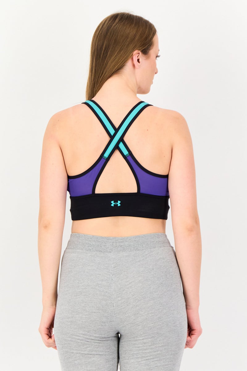UNDER ARMOUR حمالة صدر رياضية للنساء مبطنة قليلاً، متعددة الألوان - Image 3