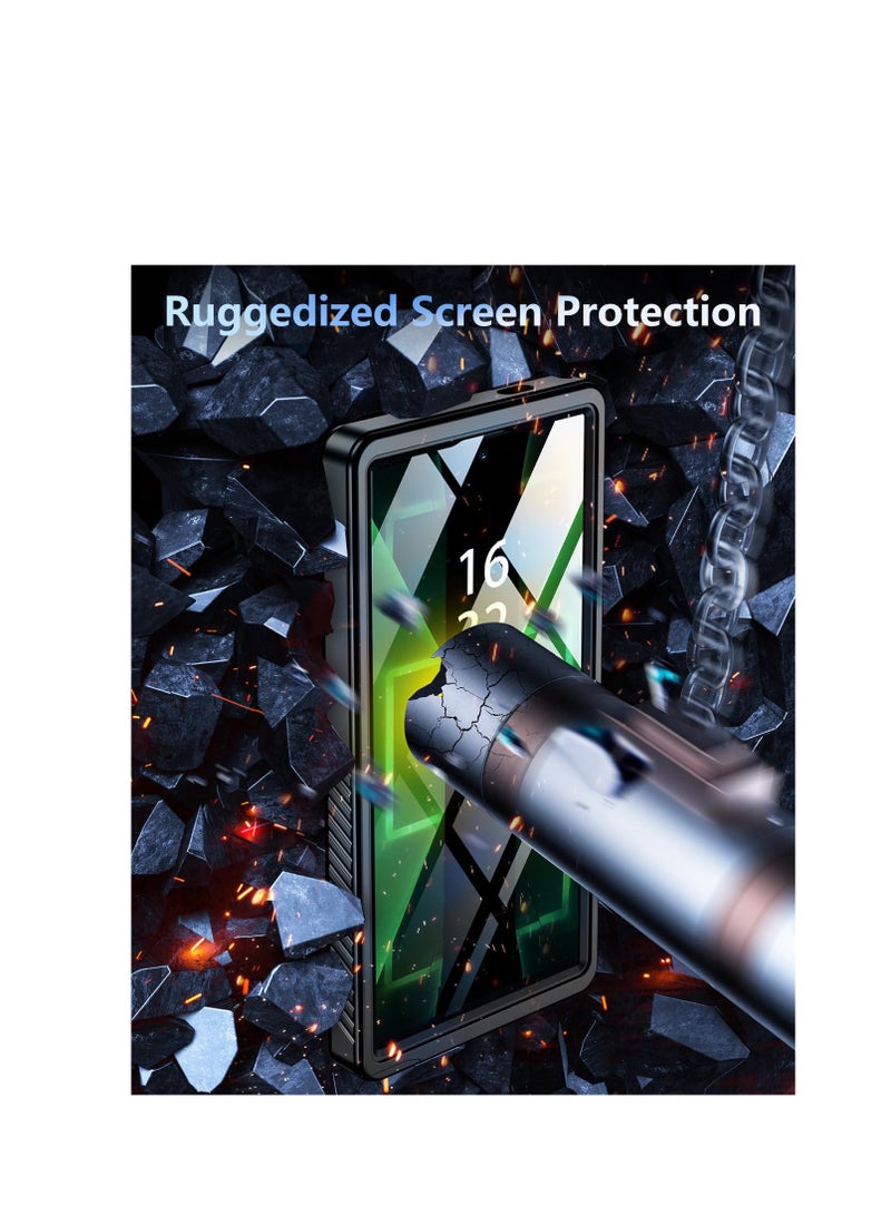 SOLARAE for Samsung Galaxy S24 Ultra Case, Waterproof with Built-in Screen Protector, 360°Full Body Guard Phone Case, Support Fingerprint Unlock - Image 3