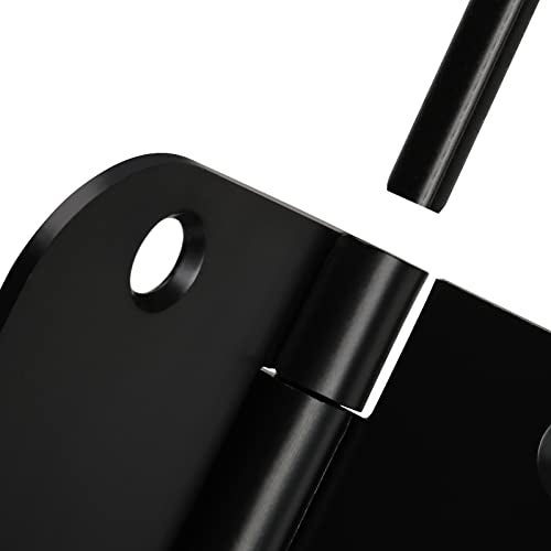 Haidms 18 Pack Matte Black Door Hinges No Squeak 3.5 Inch Interior Door Hinges Rounded with 5/8" Radius Corner Removable Pin - Image 5
