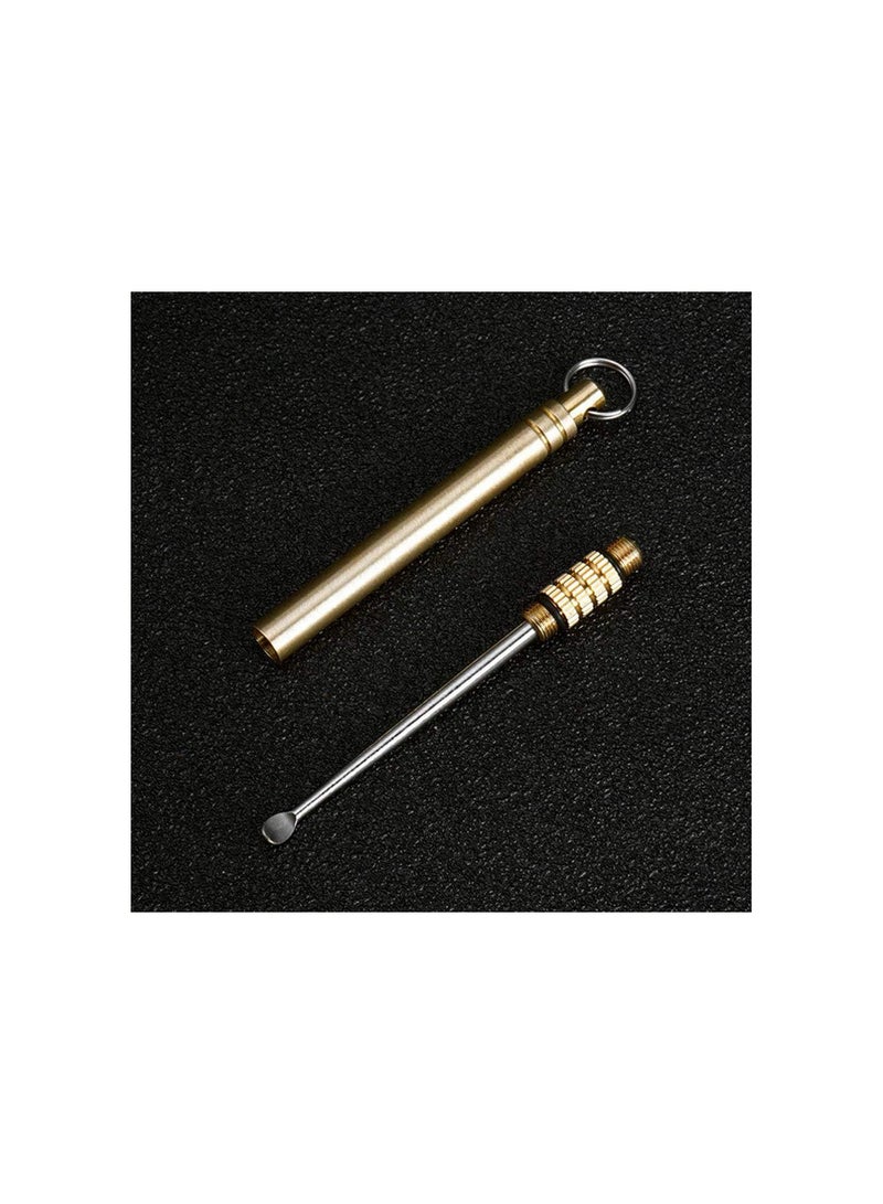 GGOOT Ear Wax Removal Tool Folding Type Titanium Alloy Earpick Cleaner Ear Cleansing Tool Portable Ear Wax Removal Tools - Image 2