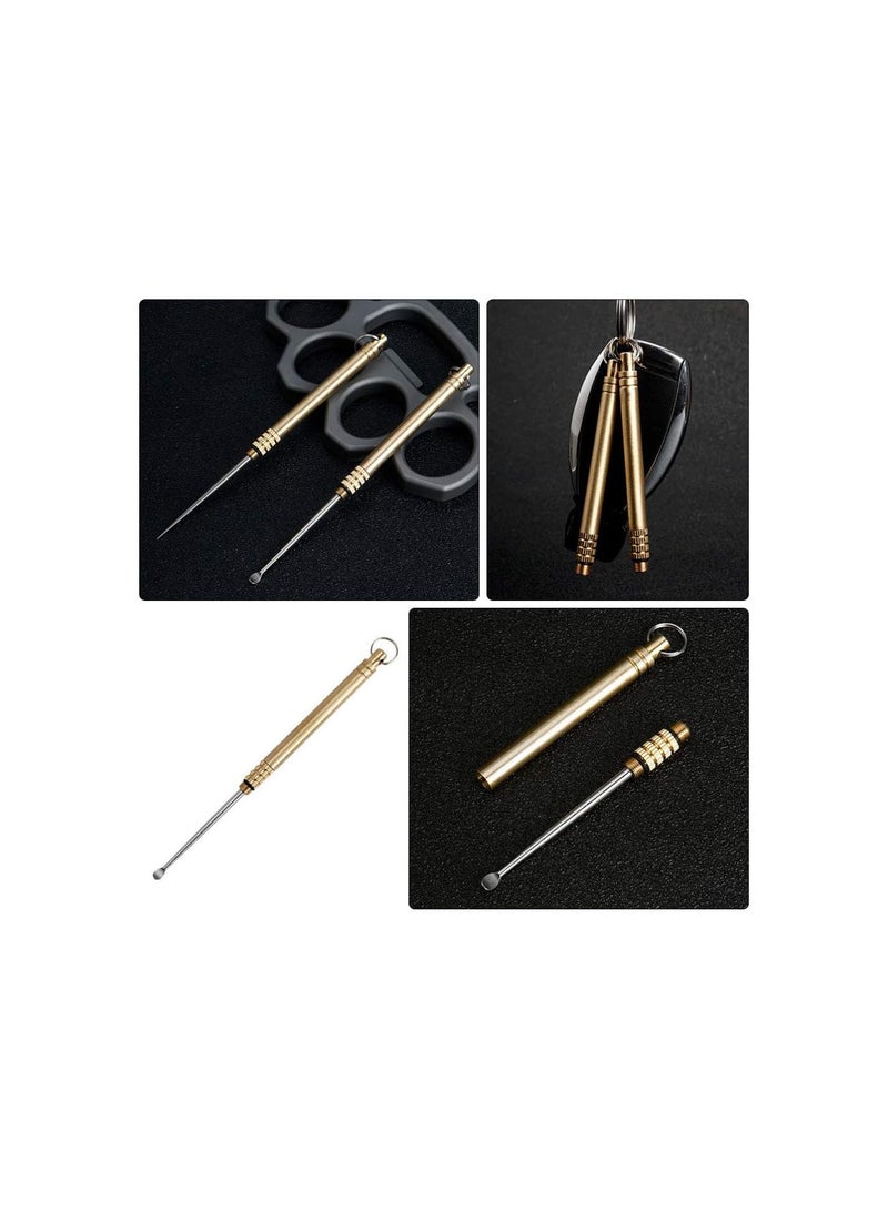 GGOOT Ear Wax Removal Tool Folding Type Titanium Alloy Earpick Cleaner Ear Cleansing Tool Portable Ear Wax Removal Tools - Image 4