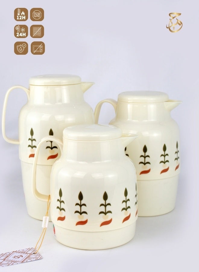 Red Home Vacuum Flask Set 2000ml,1500ml, 1000ml,CN  - Image 1