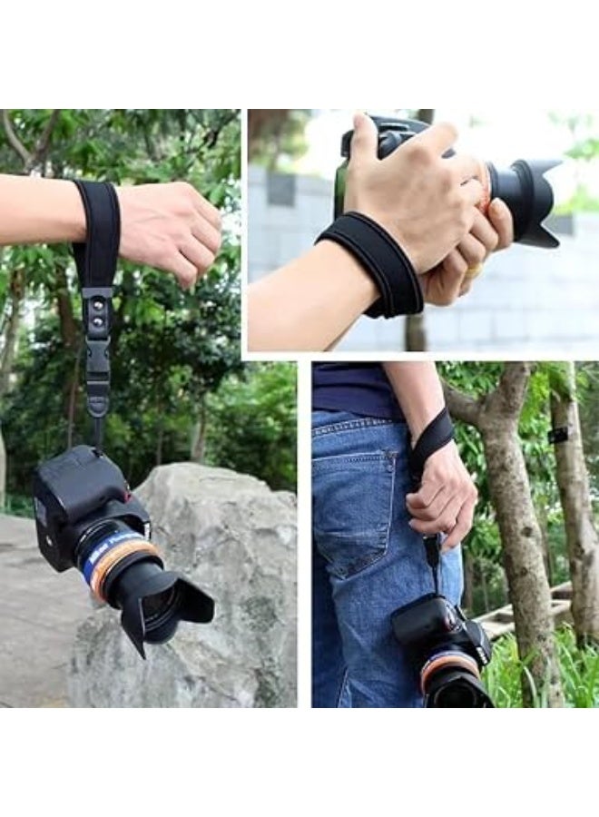 SYOSI Anti-Slip Camera Neck Strap, Quick Release Hand Strap, Professional Shoulder Straps with Climbing Rope Design, DSLR/Mirrorless Camera Straps, Suitable for Most Digital Cameras, Comfortable (Black) - Image 3
