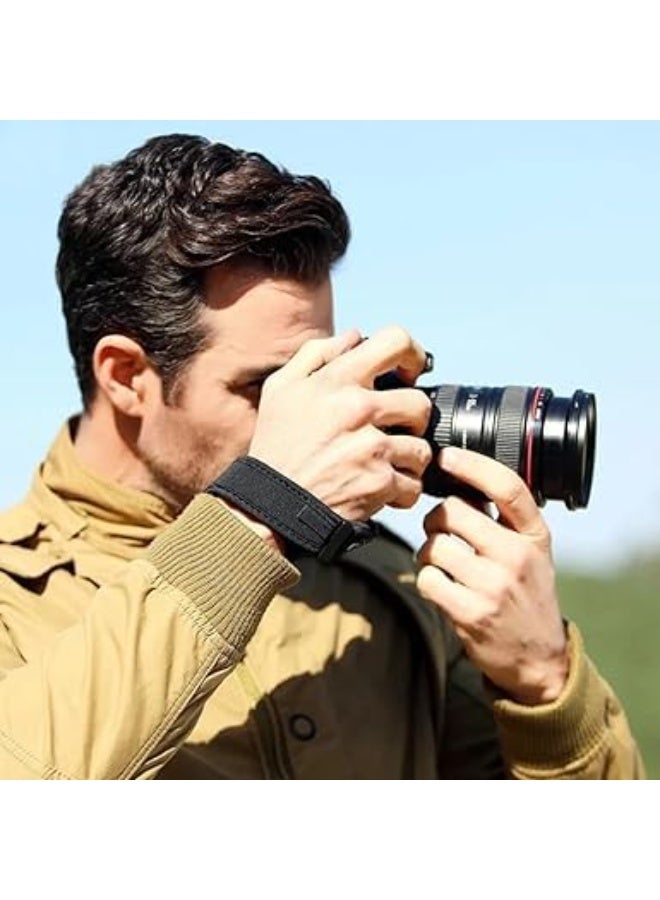 SYOSI Anti-Slip Camera Neck Strap, Quick Release Hand Strap, Professional Shoulder Straps with Climbing Rope Design, DSLR/Mirrorless Camera Straps, Suitable for Most Digital Cameras, Comfortable (Black) - Image 2