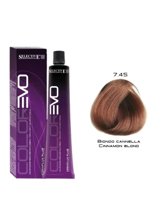 Selective Professional Colorevo 7.45 Cinnamon Blonde 100Ml - Image 1