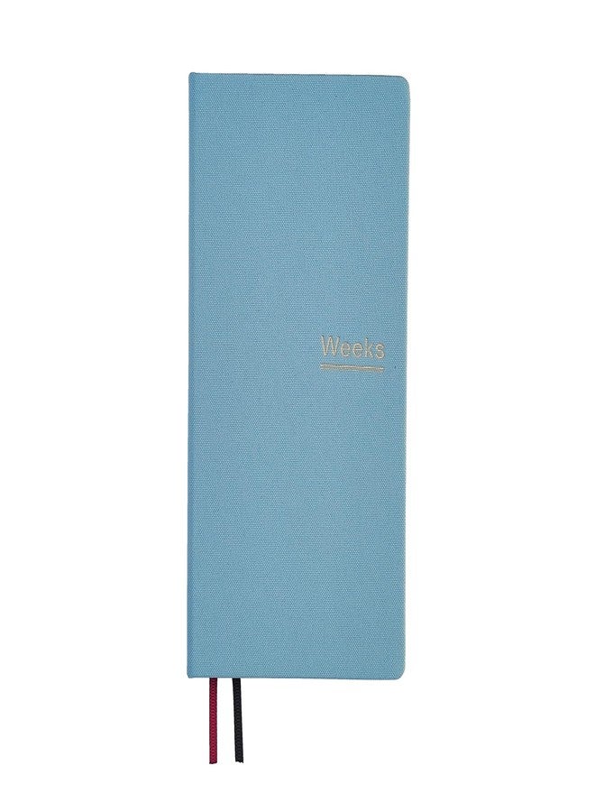 receip Undated Weekly Planner Notebook Pocket Organizer Appointment Book Journal Notebook A6 Week Plan Notepad (Sky Blue) - Image 1