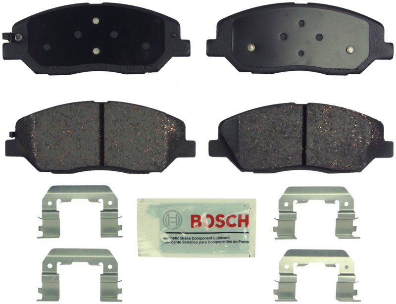 BOSCH BE1202H Blue Ceramic Disc Brake Pad Set With Hardware - Compatible With Select Hyundai Entourage, Santa Fe; Kia Sedona; FRONT - Image 2