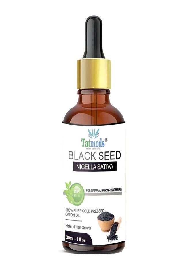 Tatmods Cold Pressed Black Cumin Seed (Kalonji) Oil | 100% Pure & Natural | Promotes Healthy Skin & Hair | Deeply Moisturizing & Nourishing - Image 1
