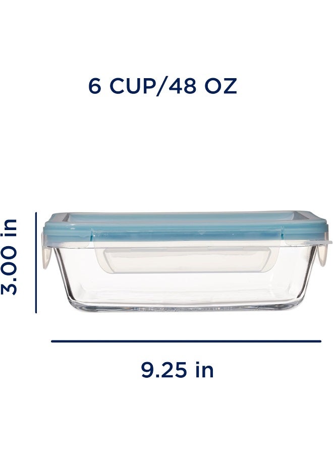 Anchor Hocking, Food Storage Container With TrueLock Locking Lid-(13968) 1.4Ltr, Rectangle - Image 3