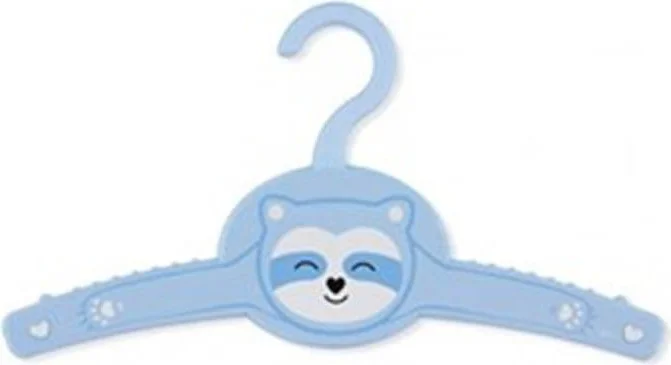 Piev Funny Inside Wardrobe Children's Clothes Hanger 4 Pieces Blue