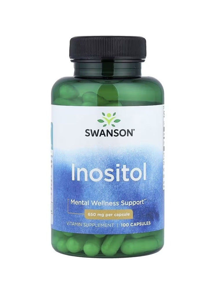 سوانسون إينوزيتول 650 مليجرام 100 كبسولة (عبوة من 4 قطع) - Image 2