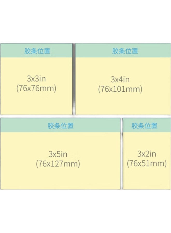 Stickn 6-Pack Sticky Notes, Memo Pads, Note Paper, 76*76Mm Self-Adhesive Message Pad, 600 Sheets, Pink 31006-J6 - Image 2