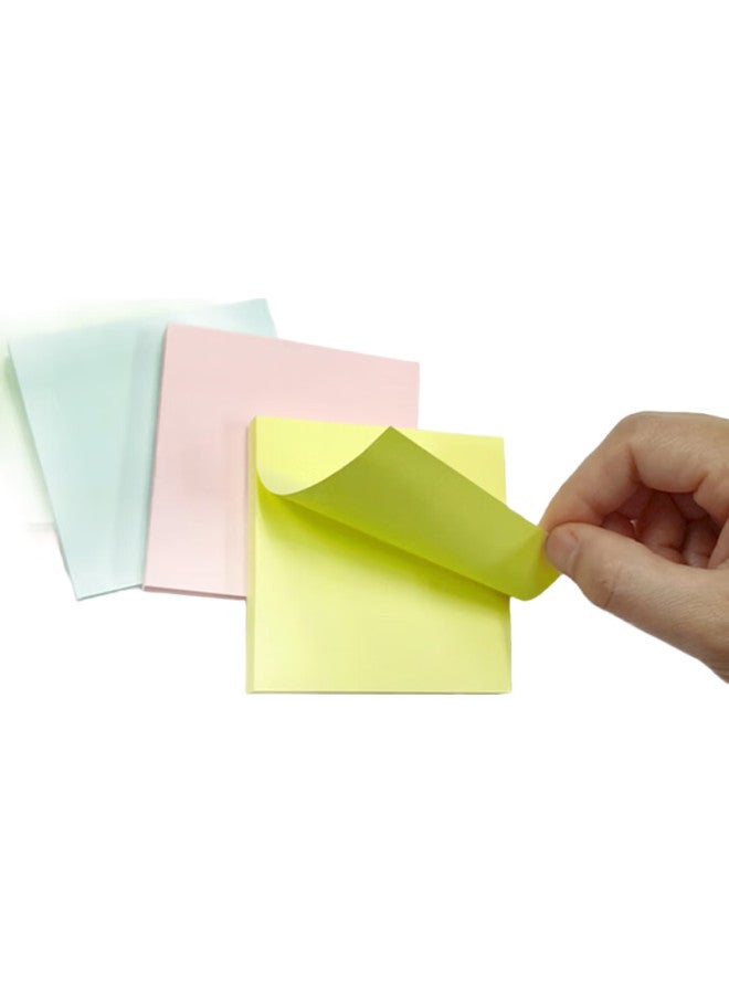 Stickn 6-Pack Sticky Notes, Memo Pads, Note Paper, 76*76Mm Self-Adhesive Message Pad, 600 Sheets, Pink 31006-J6 - Image 1