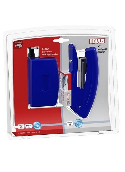 Desktop Stapler With Pins And Paper Punch