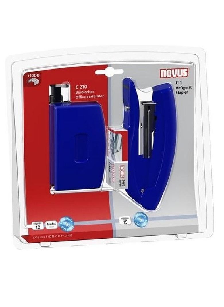 Desktop Stapler With Pins And Paper Punch