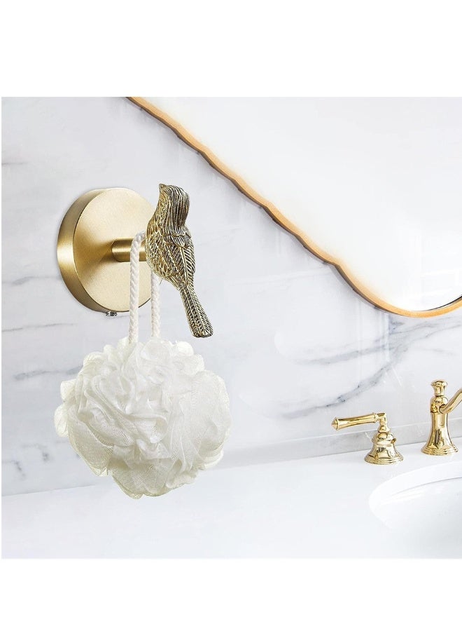 خطافات على شكل طيور، خطافات نحاسية، خطافات من النحاس الذهبي للمنشفة، خطافات زخرفية نحاسية، خطافات نحاسية ذهبية معلق للمعاطف، خطافات نحاسية ذهبية على شكل طيور معلقة على الحائط، خطافات من الفولاذ المقاوم للصدأ مع تشطيب نحاسي. - Image 2