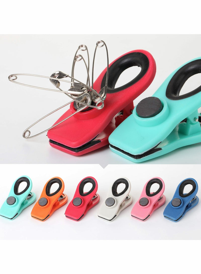 Barakah Magnetic Chip Clips for Food Storage, 6 Pack Bag Clips for Snacks and Fridge Organization, Strong Hold and Easy Use - Image 5