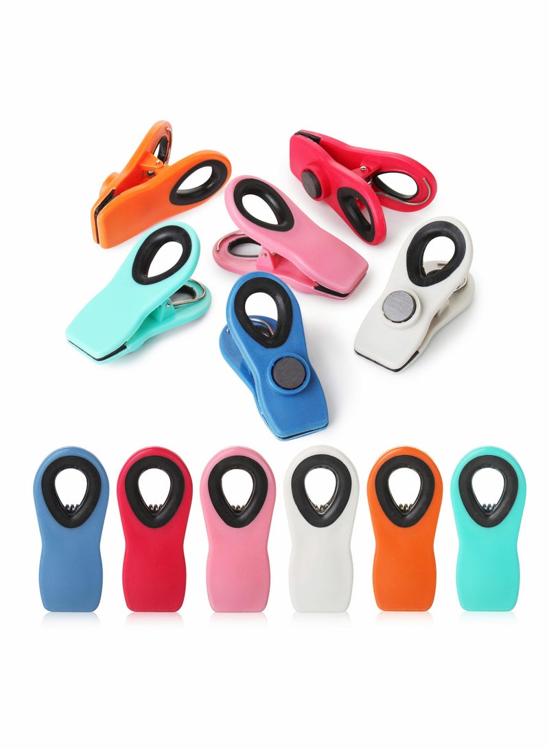 Barakah Magnetic Chip Clips for Food Storage, 6 Pack Bag Clips for Snacks and Fridge Organization, Strong Hold and Easy Use - Image 2