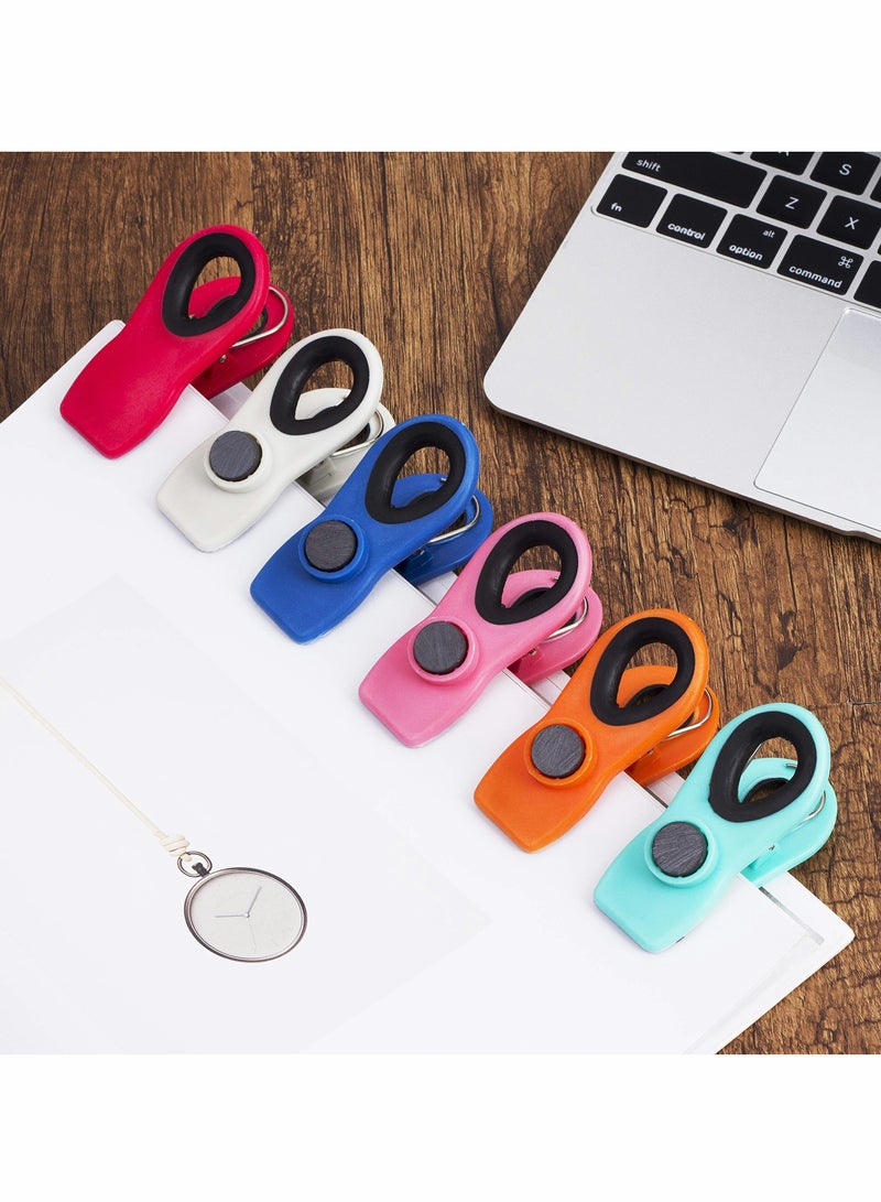 Barakah Magnetic Chip Clips for Food Storage, 6 Pack Bag Clips for Snacks and Fridge Organization, Strong Hold and Easy Use - Image 3