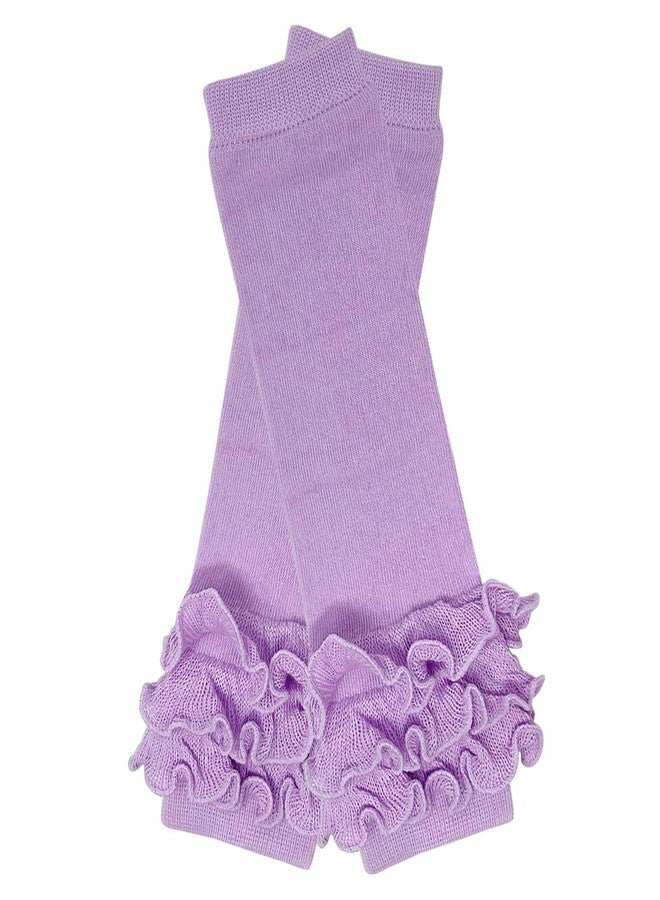 Bowbear 5 Pair Cheerful Ruffles Baby Leg Warmers, Pink, Purple, Black, White, Gray - Image 4