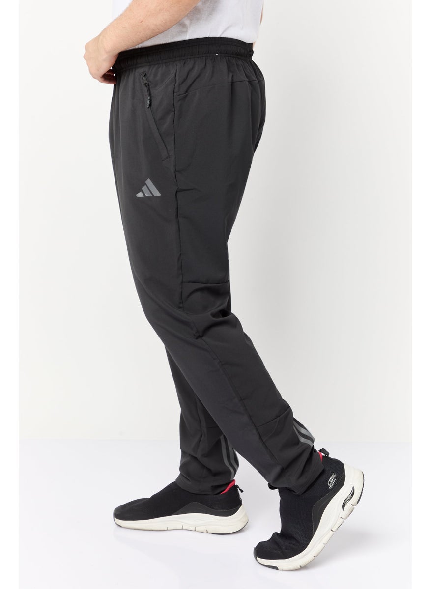 Adidas Men Sportswear Fit Drawstring Training Track Pants, Black  - Image 3