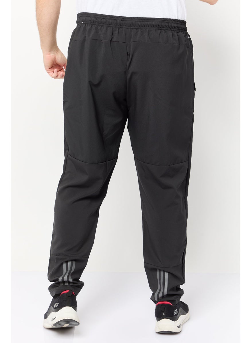 Adidas Men Sportswear Fit Drawstring Training Track Pants, Black  - Image 4