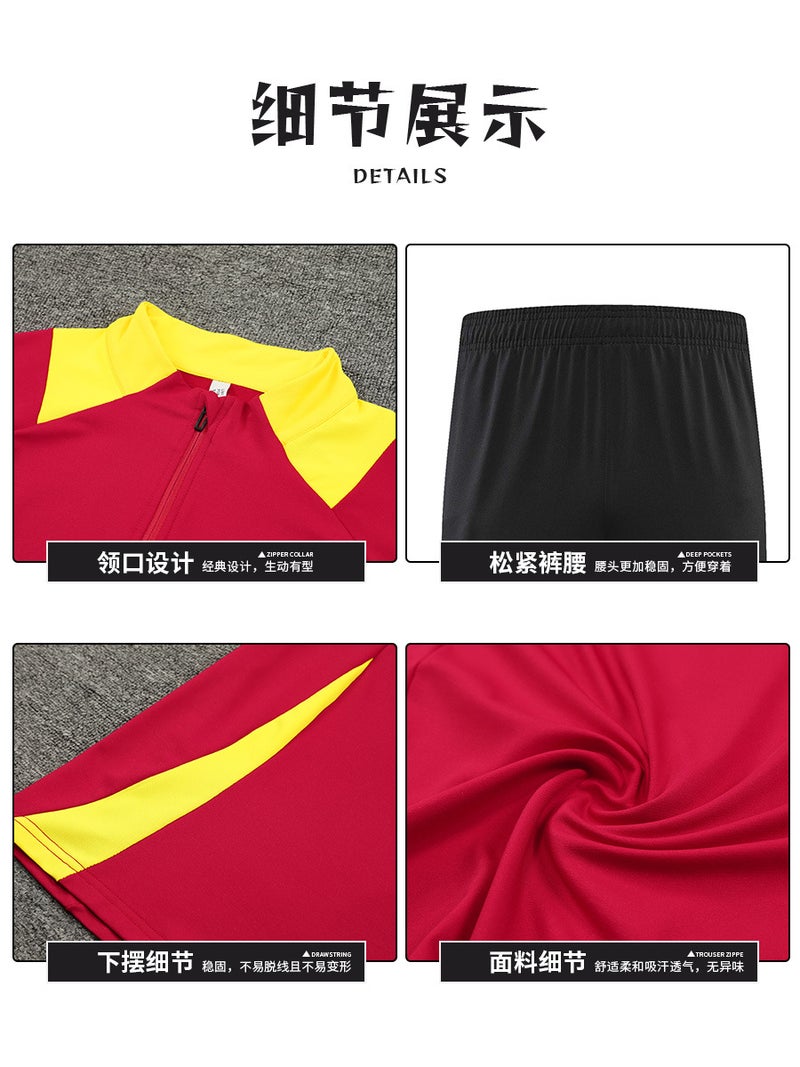 Long Sleeve Coat Football Clothing Suit Male Adult Formulates Suit For Children'S Football Training Clothing - Image 5
