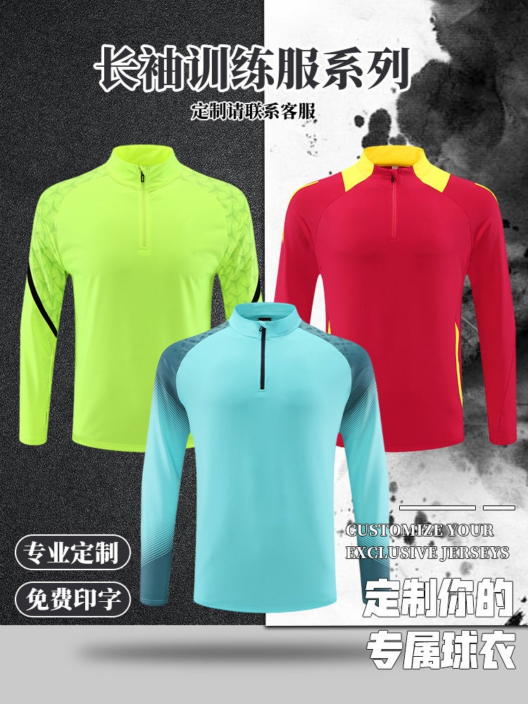 Long Sleeve Coat Football Clothing Suit Male Adult Formulates Suit For Children'S Football Training Clothing - Image 2