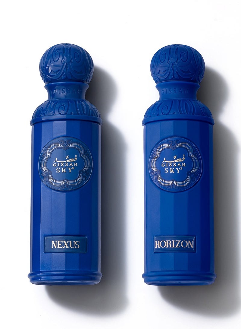 قصة أسطورة السماء للرجال – طقم عطور (2 × 90 مل) نكسس & هورايزون - Image 3