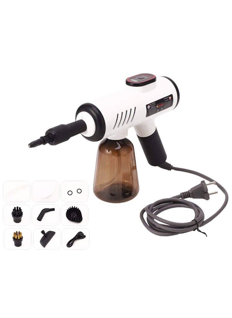 Sharpdo Handheld Pressurized Steam Cleaner, 600ml Hands-Free Portable Steamer, Multipurpose Steam Cleaner For Home|Upholstery|Car|Floor|Grout (White)  - Image 1
