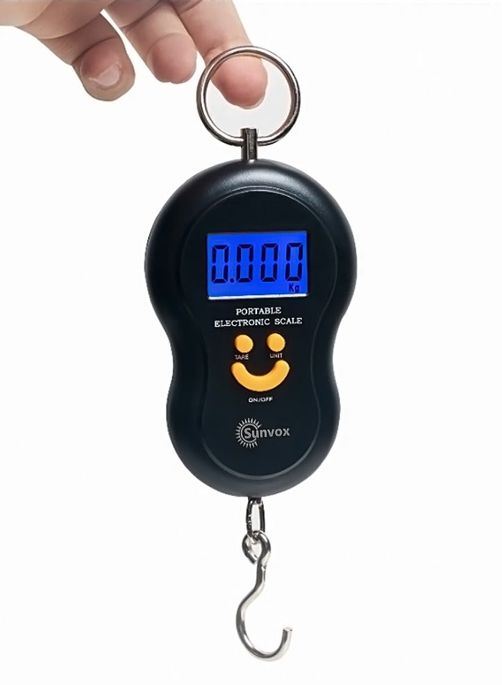 Sunvox Portable Luggage Scale 50kg – Lightweight Electronic Digital Hanging Scale for Suitcases and Travel Bags, Precise, Durable, and Easy to Use - Image 1