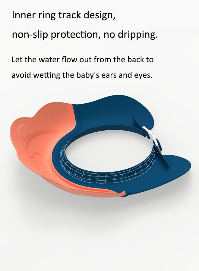 Aissiora Baby Bath Protective Soft Cap Baby shower caps Baby ear protection shampoo cap Children's shower caps with ear protection The girth is adjustable - Image 5
