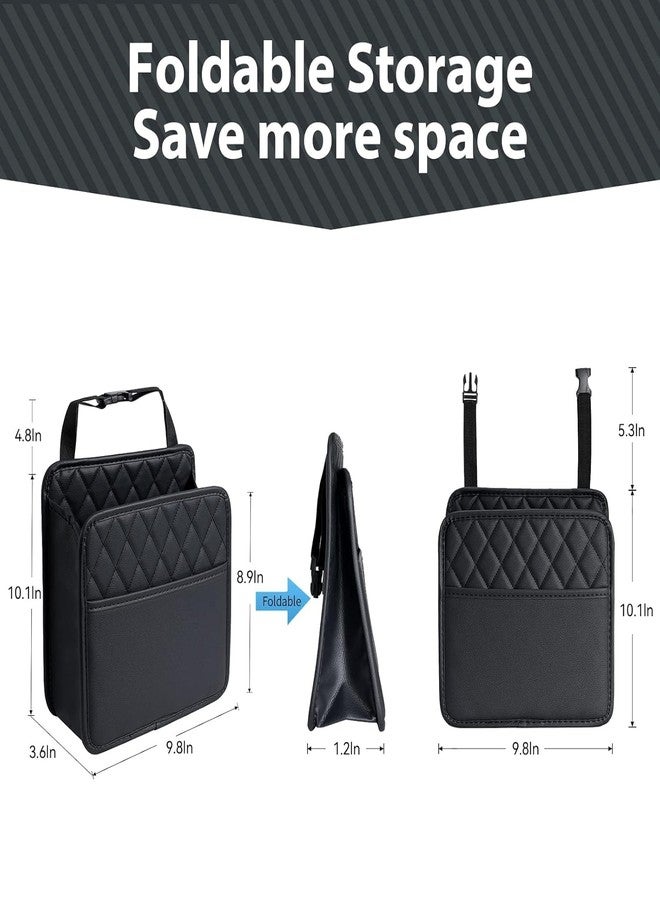 LOVRA Car Seat Back Organizer and Hanging Storage Bag, Leather Multifunction Interior Travel Accessory for Bottles and Phones, Universal Automotive Storage (1pcs) - Image 2