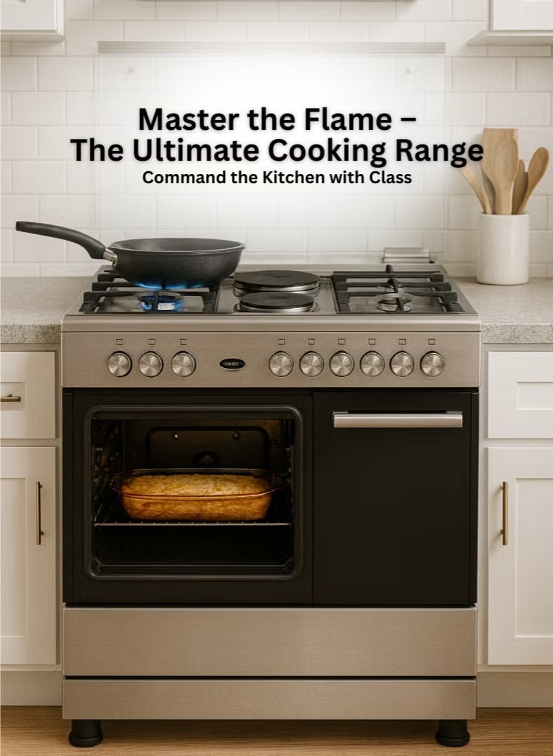 Venus Cooker VC9642BCD 90*60 cm 4 Gas Burner + 2 Hot Plate Electric Oven - Image 2