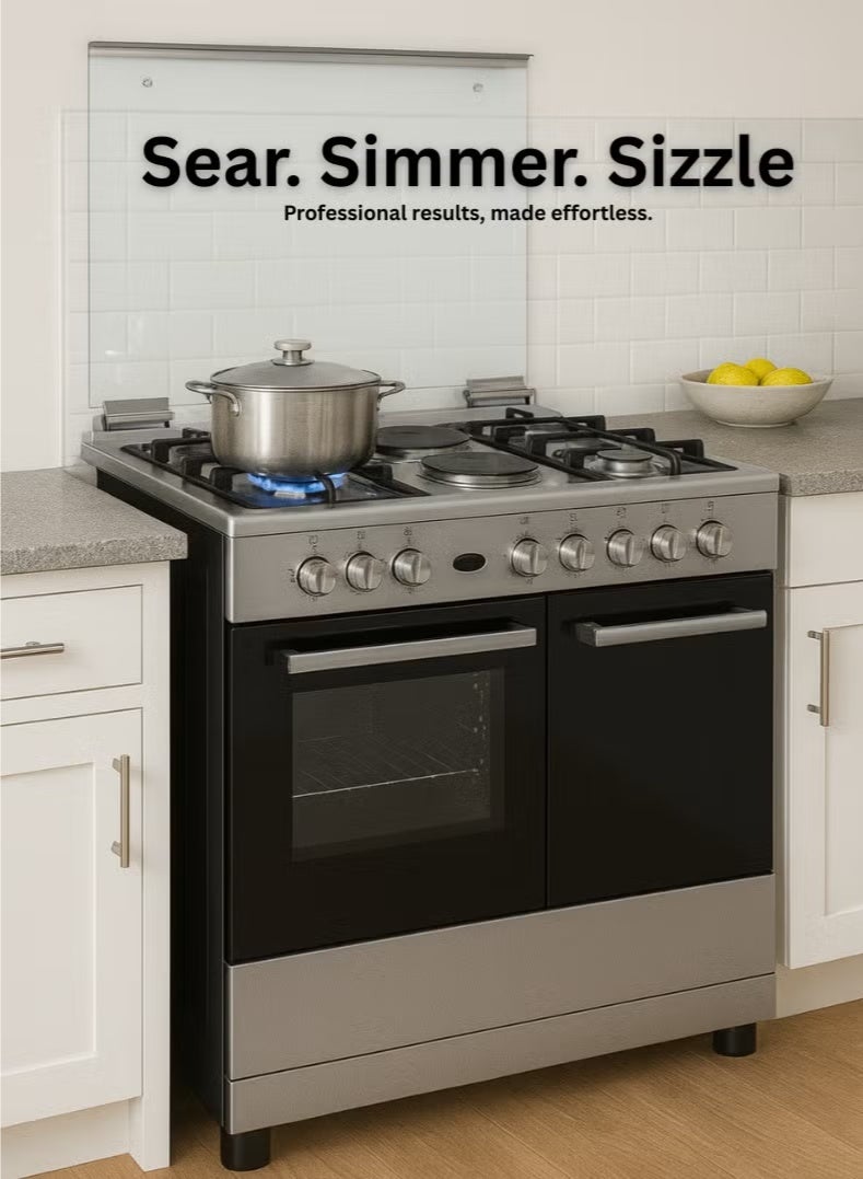 Venus Cooker VC9642BCD 90*60 cm 4 Gas Burner + 2 Hot Plate Electric Oven - Image 4
