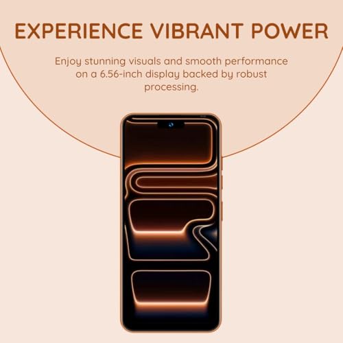 PEACE NOVA 17 Pro 4G Smartphone, 6.56-in 120Hz Display, 5000mAh Battery, 4GB RAM 64GB Storage (Expandable), Orange - Image 5