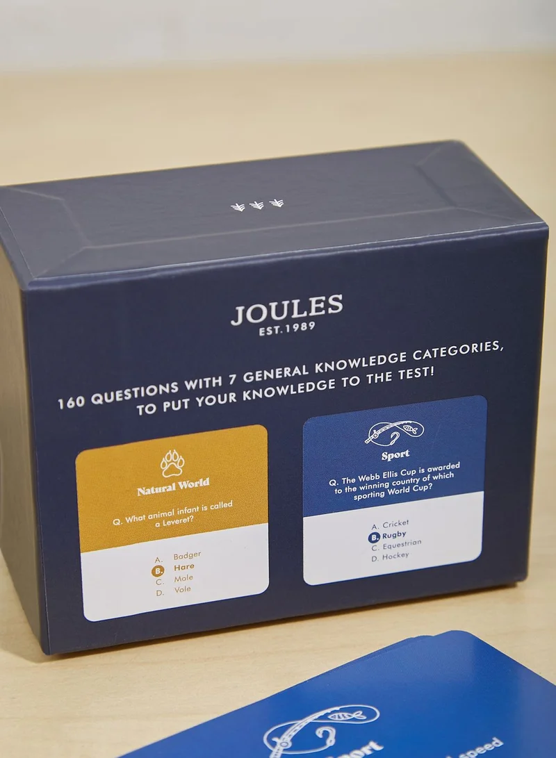 Joules Trivia Game 160 Questions