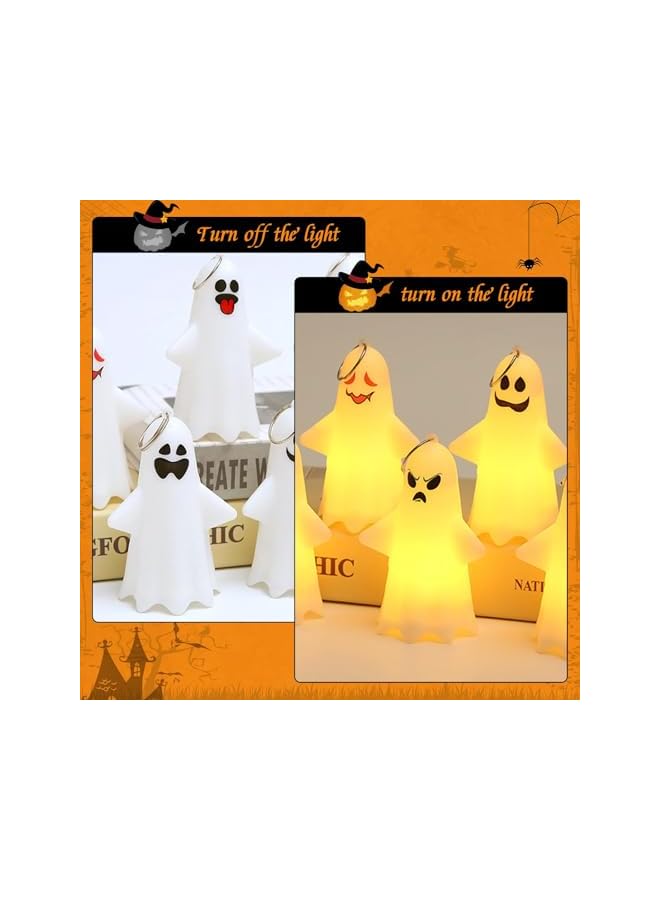 The Bros Halloween Ghost Decorations - Lanterns and Table Lamp With Glowing and Cute Designs, Small Night Lights for Kids, Spooky Holiday Atmosphere - Image 3
