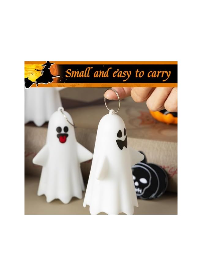 The Bros Halloween Ghost Decorations - Lanterns and Table Lamp With Glowing and Cute Designs, Small Night Lights for Kids, Spooky Holiday Atmosphere - Image 4