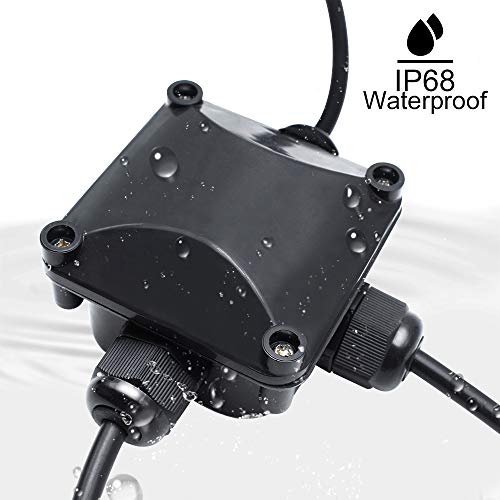 LightingWill Waterproof Junction Box, IP68, 3-Way Outdoor Cable Connectors,Outdoor/External Electrical Light Junction Box Ø 6mm-10.2mm (6 Pack) - Image 2
