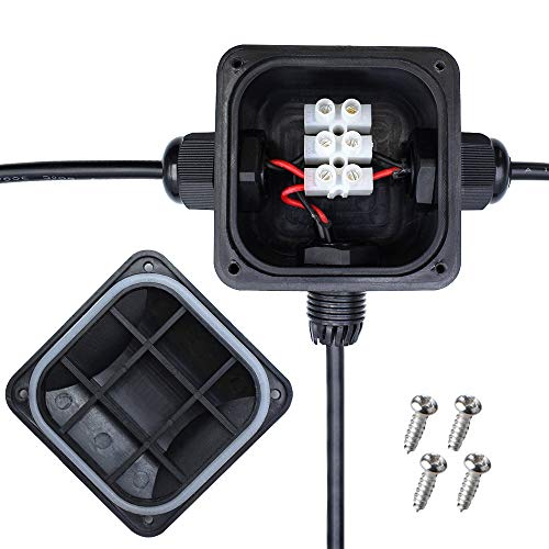 LightingWill Waterproof Junction Box, IP68, 3-Way Outdoor Cable Connectors,Outdoor/External Electrical Light Junction Box Ø 6mm-10.2mm (6 Pack) - Image 3